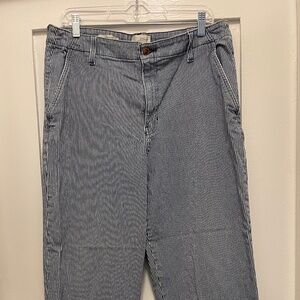 Pinstriped Blue Jeans XL
